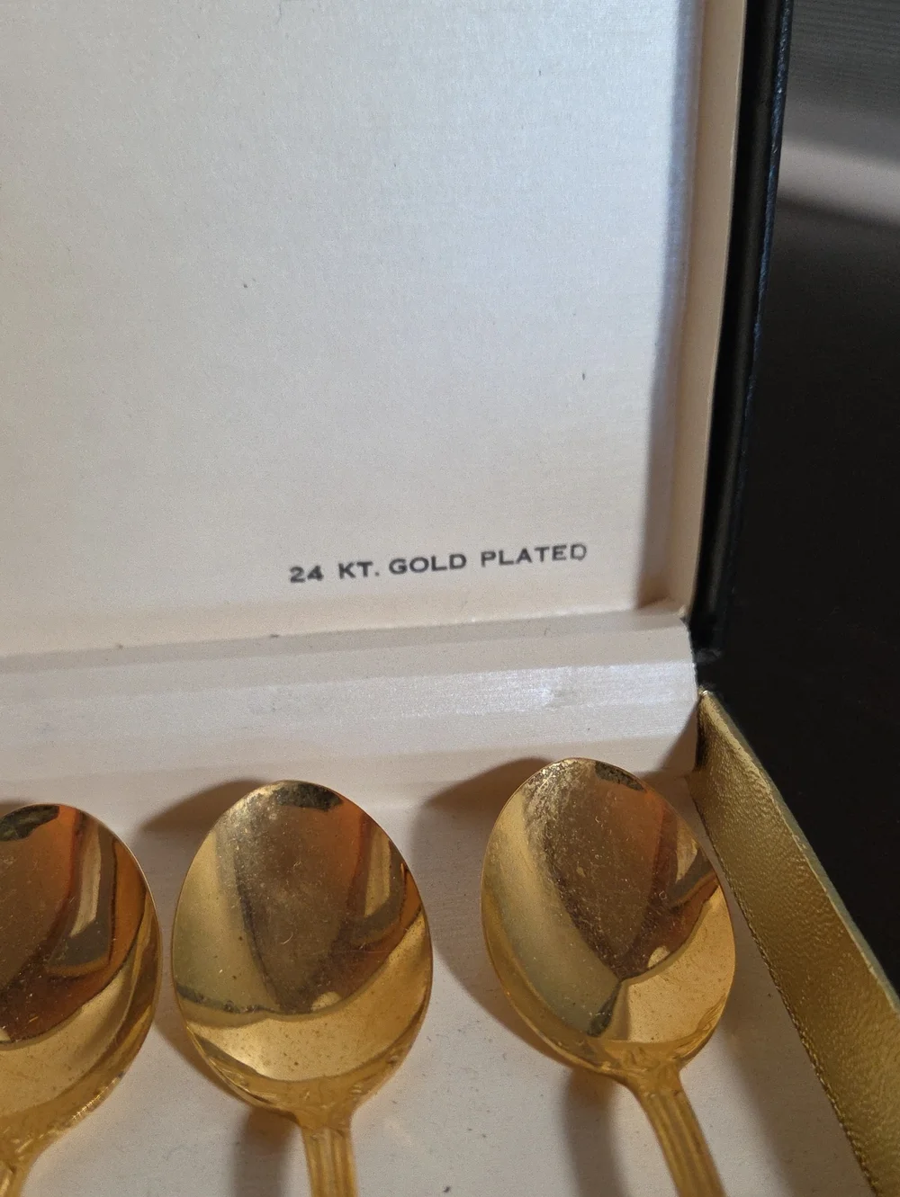 Janis Collection 24K Gold Plated Demitasse Spoons